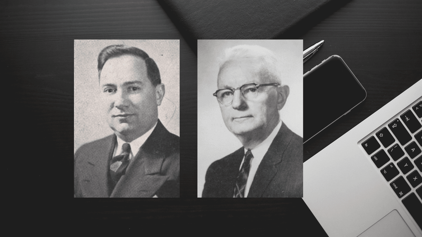 Gordon Clark (left) and Cornelius Van Til (right)